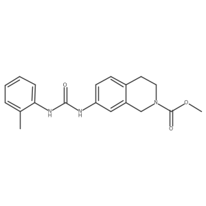 methyl 7-(3-(o-tolyl)ureido)-3,4-dihydroisoquinoline-2(1H)-carboxylate结构式