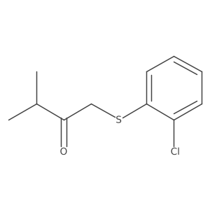 1-[(2-Chlorophenyl)sulfanyl]-3-methylbutan-2-one Structure