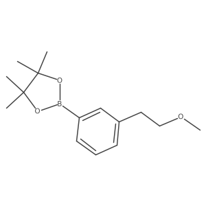 2-[3-(2-Methoxyethyl)phenyl]-4,4,5,5-tetramethyl-1,3,2-dioxaborolane Structure