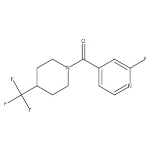 (2-Fluoropyridin-4-yl)(4-(trifluoromethyl)piperidin-1-yl)methanone结构式