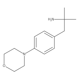 2-Methyl-1-[4-(morpholin-4-yl)phenyl]propan-2-amine Structure