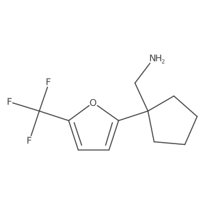 {1-[5-(Trifluoromethyl)furan-2-yl]cyclopentyl}methanamine Structure