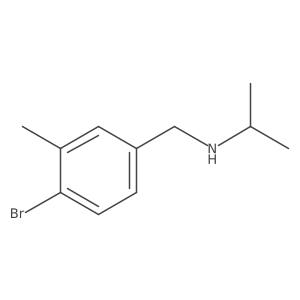 [(4-Bromo-3-methylphenyl)methyl](propan-2-yl)amine Structure