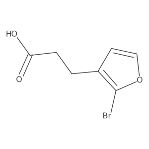 3-(2-Bromofuran-3-yl)propanoic acid Structure