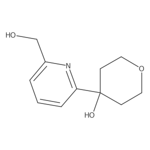 2-Pyridinemethanol, 6-(tetrahydro-4-hydroxy-2H-pyran-4-yl)- Structure