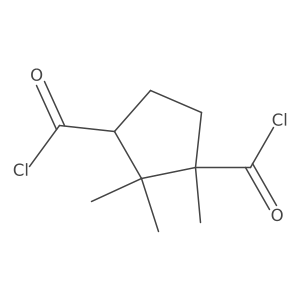 (1S,3R)-1,2,2-Trimethyl-1,3-cyclopentanedicarbonyl dichloride Structure
