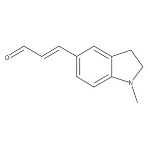 3-(1-methyl-2,3-dihydro-1H-indol-5-yl)prop-2-enal Structure