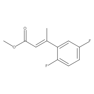 methyl (2Z)-3-(2,5-difluorophenyl)but-2-enoate结构式