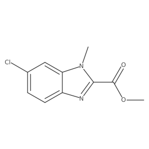methyl 6-chloro-1-methyl-1H-1,3-benzodiazole-2-carboxylate Structure