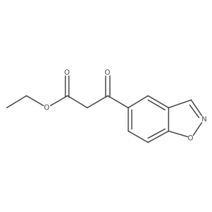 Ethyl 3-(benzo[d]isoxazol-5-yl)-3-oxopropanoate结构式