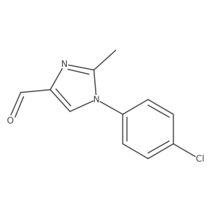 1-(4-chlorophenyl)-2-methyl-1H-imidazole-4-carbaldehyde结构式
