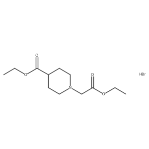 1-Ethoxycarbonylmethyl-piperidine-4-carboxylic acid ethyl ester; hydrobromide结构式