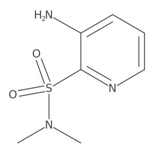 3-Amino-N,N-dimethylpyridine-2-sulfonamide结构式