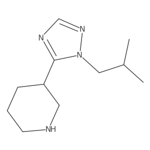 3-(1-Isobutyl-1H-1,2,4-triazol-5-yl)piperidine Structure