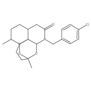 11-p-Chlorophenylmethyl-azaartemisinin结构式