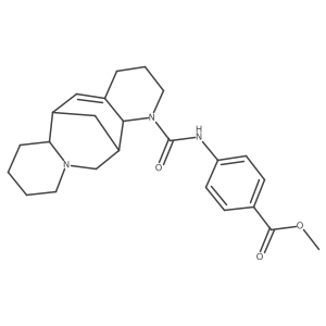 methyl 4-[(3,4,6,7,8,9,10,12,13,13a-decahydro-2H-6,13-methanodipyrido[1,2-a:3',2'-e]azocin-1(6aH)-ylcarbonyl)amino]benzoate Structure