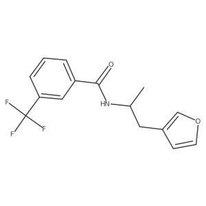 N-[1-(furan-3-yl)propan-2-yl]-3-(trifluoromethyl)benzamide结构式