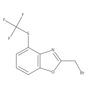 2-(Bromomethyl)-4-(trifluoromethylthio)benzo[d]oxazole结构式