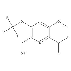 2-(Difluoromethyl)-3-methoxy-5-(trifluoromethoxy)pyridine-6-methanol结构式