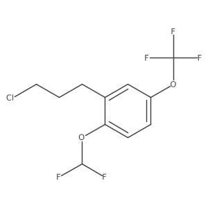 1-(3-Chloropropyl)-2-(difluoromethoxy)-5-(trifluoromethoxy)benzene结构式