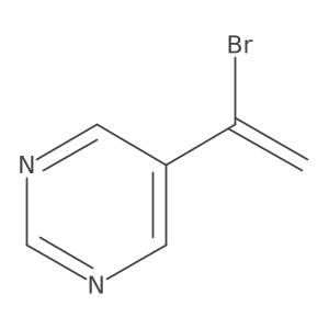 5-(1-Bromovinyl)pyrimidine结构式