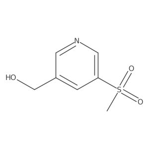 (5-(Methylsulfonyl)pyridin-3-yl)methanol Structure