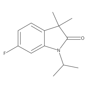 6-Fluoro-1-isopropyl-3,3-dimethyl-1,3-dihydro-indol-2-one Structure