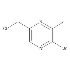 2-Bromo-5-(chloromethyl)-3-methylpyrazine结构式