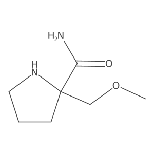 2-(Methoxymethyl)pyrrolidine-2-carboxamide Structure