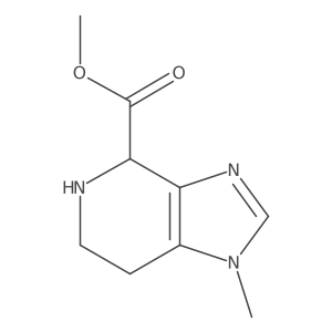 methyl 1-methyl-1H,4H,5H,6H,7H-imidazo[4,5-c]pyridine-4-carboxylate结构式