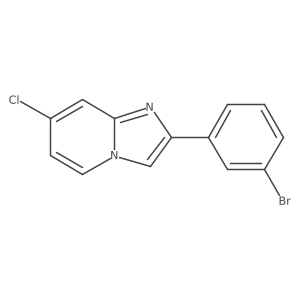 2-(3-Bromophenyl)-7-chloroimidazo[1,2-a]pyridine Structure