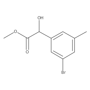 Methyl 2-(3-bromo-5-methylphenyl)-2-hydroxyacetate Structure