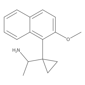 1-[1-(2-Methoxynaphthalen-1-yl)cyclopropyl]ethan-1-amine Structure