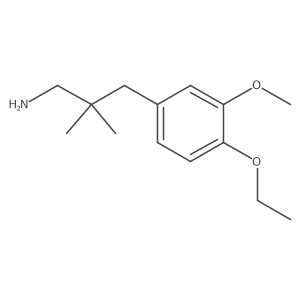 3-(4-Ethoxy-3-methoxyphenyl)-2,2-dimethylpropan-1-amine Structure