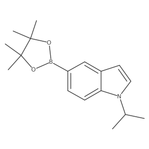 1-(propan-2-yl)-5-(tetramethyl-1,3,2-dioxaborolan-2-yl)-1H-indole结构式