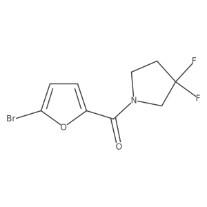 (5-Bromo-furan-2-yl)-(3,3-difluoro-pyrrolidin-1-yl)-methanone Structure