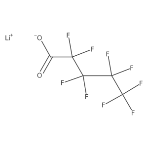 Lithium perfluoropentanoate Structure