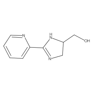 (R)-(2-(Pyridin-2-YL)-4,5-dihydro-1H-imidazol-4-YL)methanol结构式