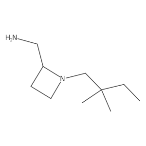 [1-(2,2-Dimethylbutyl)azetidin-2-yl]methanamine Structure