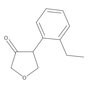 4-(2-Ethylphenyl)oxolan-3-one Structure
