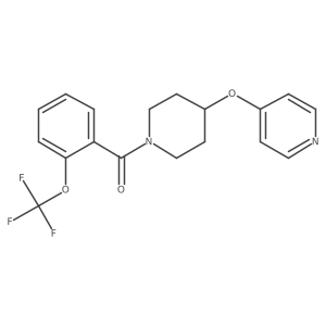 (4-(Pyridin-4-yloxy)piperidin-1-yl)(2-(trifluoromethoxy)phenyl)methanone Structure