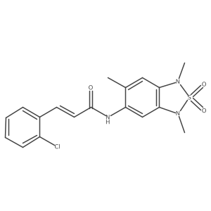 (E)-3-(2-chlorophenyl)-N-(1,3,6-trimethyl-2,2-dioxido-1,3-dihydrobenzo[c][1,2,5]thiadiazol-5-yl)acrylamide Structure