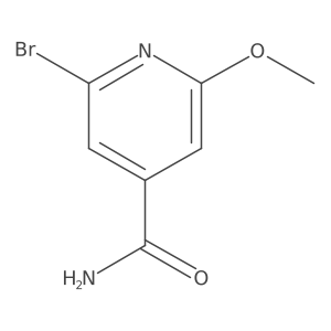 2-Bromo-6-methoxyisonicotinamide结构式