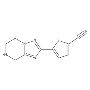 5-{5H,6H,7H,8H-[1,2,4]triazolo[1,5-a]pyrazin-2-yl}thiophene-2-carbonitrile Structure