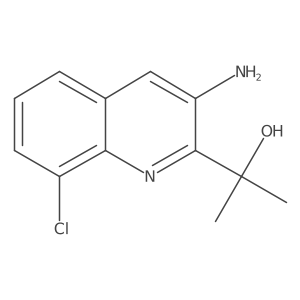 2-(3-Amino-8-chloroquinolin-2-yl)propan-2-ol结构式