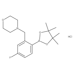 4-Fluoro-2-(morpholinomethyl)phenylboronic Acid Pinacol Ester Hydrochloride Structure