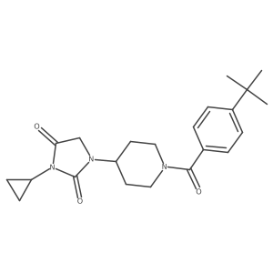 1-[1-(4-Tert-butylbenzoyl)piperidin-4-yl]-3-cyclopropylimidazolidine-2,4-dione结构式
