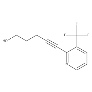 5-[3-(Trifluoromethyl)pyridin-2-yl]pent-4-yn-1-ol Structure