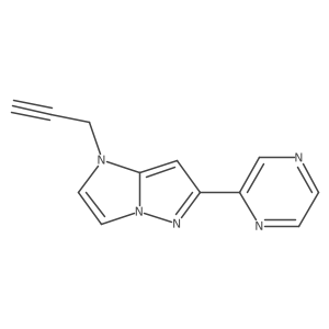 1-prop-2-ynyl-6-pyrazin-2-yl-imidazo[1,2-b]pyrazole Structure