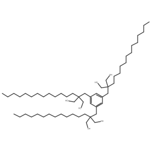 2,2,2-(Benzene-1,3,5-triyltris(methylene))tris(2-tridecylpropane-1,3-diol) Structure